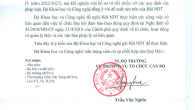 Công văn của Bộ Khoa học và Công nghệ đồng ý cho Hội VANDT tổ chức Đại Hội